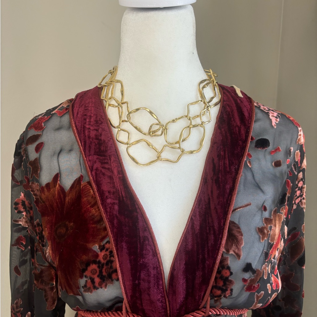 Atypic Large Link Brass Chainlink Necklace 115$